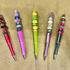 Colorful Beaded Pens Set